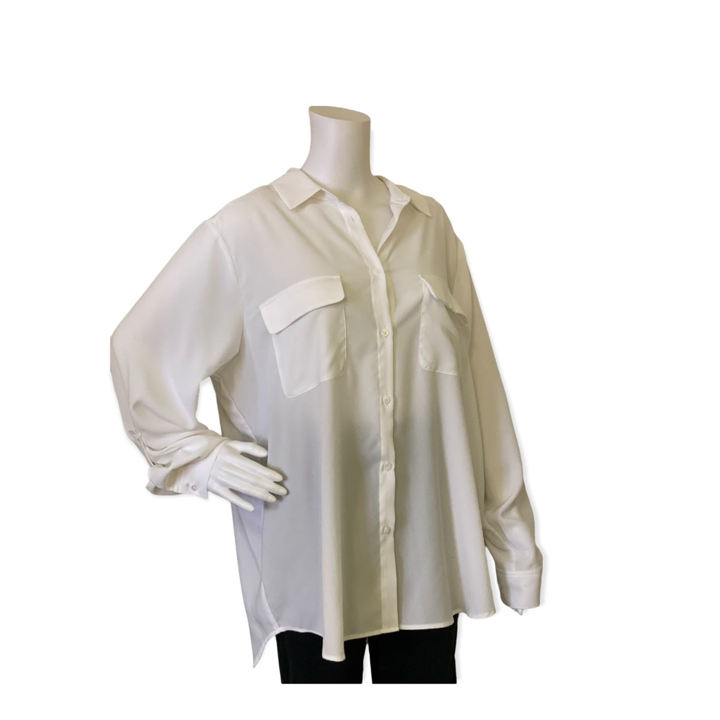 Blaire Button Down Blouse, White